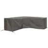 Image de Perel Housse d'extérieur pour ensemble de jardin, gris, forme L, 275 cm x 275 cm x 70 cm