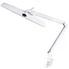 Image de Velleman lampe de bureau LED avec pince, bras articulé, interrupteur marche/arrêt, fonction variateur, 84 LED, 58 cm largeur, 21 W, 6500 K, 2000 lumens, haut CRI, design moderne, blanc