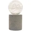 Image de Lampe de table solaire - GARDEN ID Nordic Light - Ø10 h19 cm - Autonomie 6 à 8h - Bouton on/off - Pile AAA rechargeable