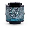 Image de Lanterne solaire - GARDEN ID Papillon - Ø13 h15 cm - Autonomie 8h - Interrupteur - Pile AAA rechargeable.