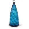 Image de Lanterne solaire - GARDEN ID Blue Dome - Ø17 H40 cm - Autonomie 6-8h -Bouton on/off - Pile AA rechargeable.
