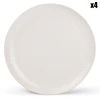 Image de Salt & Pepper Collection - 4 Assiettes dessert Mielo blanches - 15.5x1.5x15.5 cm OS