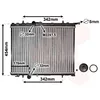 Image de VAN WEZEL Radiateur, 378 x 541 mm Boîte de vitesses manuelle 40002189 Compatible avec: PEUGEOT 206 CC, 206 Schrägheck, 206 SW, 206+