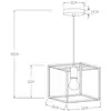 Image de Lucide Suspension Ruben, noir, métal, 1 lampe
