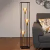 Image de Lucide Lampe sur pied Ruben, noir, à trois lampes