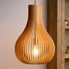 Image de Lucide Suspension Bodo, bois clair
