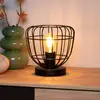 Image de Lucide Lampe à poser Filox abat-jour cage, noire