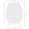 Image de Lucide Lampe d'extérieur à LED Colin, batterie, 36 cm, naturel