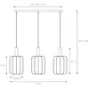 Image de Lucide Suspension Corina, noir, à 3 lampes, E27