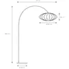 Image de Lucide Lampadaire arqué Corina, noir, E27, 192 cm, plastique