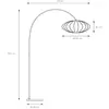 Image de Lucide Lampadaire arqué Corina, beige, E27, 192 cm, plastique
