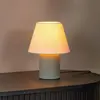 Image de Lucide lampe à poser Macia, vert/beige, hauteur 27 cm, céramique/tissu