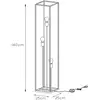 Image de Lucide Lampadaire Arthur avec cadre métal, à trois lampes