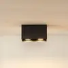 Image de Lucide Spot pour plafond Bodi, angulaire, noir, GU10, à 2 lampes, aluminium