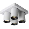 Image de LUCIDE NIGEL - Spot plafond - LED Dim to warm - GU10 (MR16) - 4x5W 2200K/3000K - Blanc