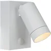 Image de LUCIDE TAYLOR - Spot mural/Applique mural Intérieur/Extérieur - 1xGU10 (MR16) - IP54 - Détecteur De Mouvement - Blanc