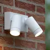 Image de Lucide Projecteur mural extérieur Taylor Sensor, à 2 lampes blanc