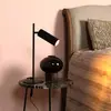 Image de Lucide Lampe de table Clubs pivotante inclinable noire