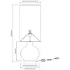 Image de Lucide Lampe sur pied Esterad, noir, Ø 34 cm, hauteur 100 cm, verre