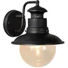 Image de LUCIDE FIGO - Applique murale Intérieur/Extérieur - Ø 21,5 cm - 1xE27 - IP44 - Noir