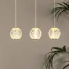 Image de Lucide Suspension LED Cintra, angulaire, transparent/doré, acrylique