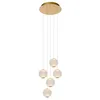 Image de LUCIDE CINTRA - Suspension - Ø 32 cm - LED Dim. - 5x4,7W 2700K - Transparent