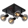 Image de LUCIDE MADEE - Spot plafond - 4xE14 - Noir