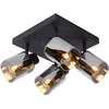 Image de LUCIDE ALION - Spot plafond - 4xE14 - Noir