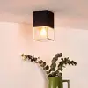 Image de Lucide Plafonnier Rixt noir, angulaire, à 1 lampe