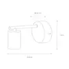 Image de Lucide Applique murale Leanne, noire