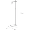 Image de Lucide Lampadaire Leanne, noir