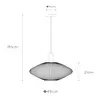 Image de Lucide Suspension Mesh, trapézoïdale, Ø 45 cm, or