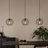 Image de Lucide Suspension Danza, à 3 lampes, allongée, noire