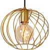 Image de Lucide Suspension Danza, à 3 lampes, ronde, dorée
