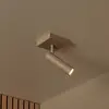 Image de Lucide Spot pour plafond Grado, longueur 10 cm, taupe, métal