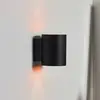 Image de Lucide Applique murale Xera, noir, Ø 8 cm, Up-/Downlight, aluminium
