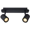 Image de LUCIDE LENNERT - Spot plafond Salle de bains - LED Dim. - GU10 (MR16) - 2x5W 3000K - IP44 - Noir
