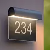 Image de Lucide Applique pour numéro de porte LED Thesi, noire