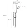 Image de Lucide Potelet LED Tatum avec spot pivotant, 43 cm