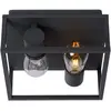 Image de Lucide Plafonnier Carlyn salle de bain à 2 lampes noir