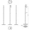 Image de Lucide Lampe sur pied LED rechargeable Antrim, noir, à 1 lampe, IP54, intensité