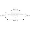 Image de Lucide Plafonnier LED Vulcan, noir/or, Ø 35 cm, intensité variable