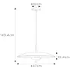Image de Lucide Suspension LED Vulcan, noir/or, Ø 47 cm, intensité variable