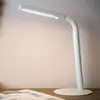 Image de Lucide Lampe de bureau LED Gilly, blanc, flexible, métal