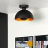 Image de Lucide Plafonnier Siemon en acier, Ø 25 cm, noir
