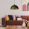 Image de Lucide Suspension Siemon en acier, Ø 40 cm, verte