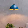 Image de Lucide Suspension Siemon en acier, Ø 40 cm, bleue