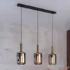 Image de Lucide Suspension Joanet, verre fumé, à 3 lampes