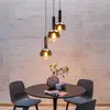 Image de Lucide Suspension Marius, abat-jour verre, noir, 3 lampes