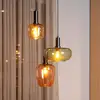Image de Lucide Suspension Ilona, verre, multicolore, Ø 30 cm, à 3 lampes